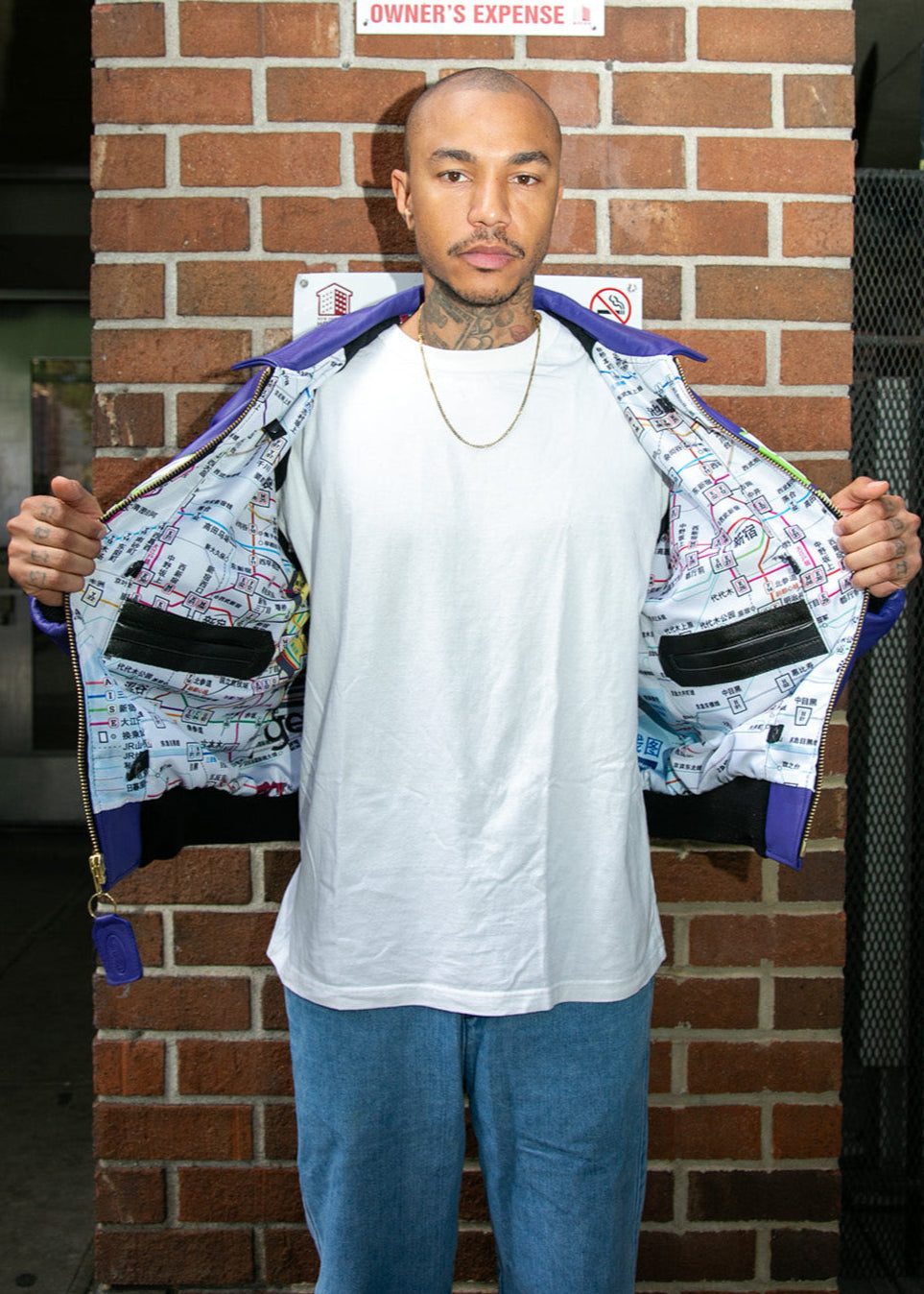 FLY GEENIUS X VANSON | BOMBER JACKET | TOKYO - PURPLE