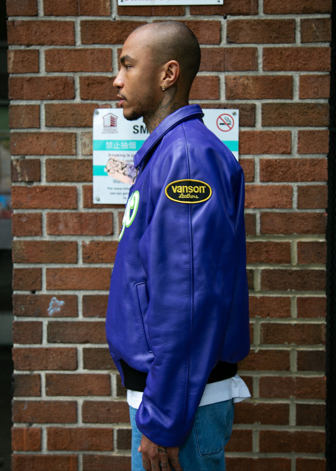 FLY GEENIUS X VANSON | BOMBER JACKET | TOKYO - PURPLE