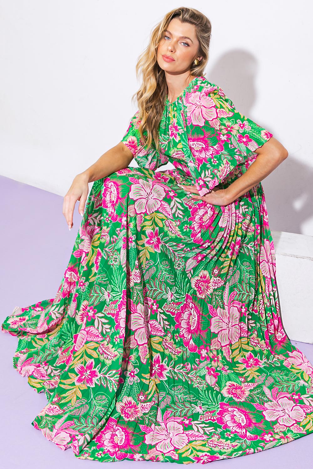 ALL NIGHT REVIVAL WOVEN MAXI DRESS - Concordia Style Boutique