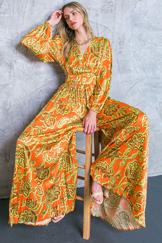 BLUSHING WITH BRILLIANCE SATIN JUMPSUIT - Concordia Style Boutique