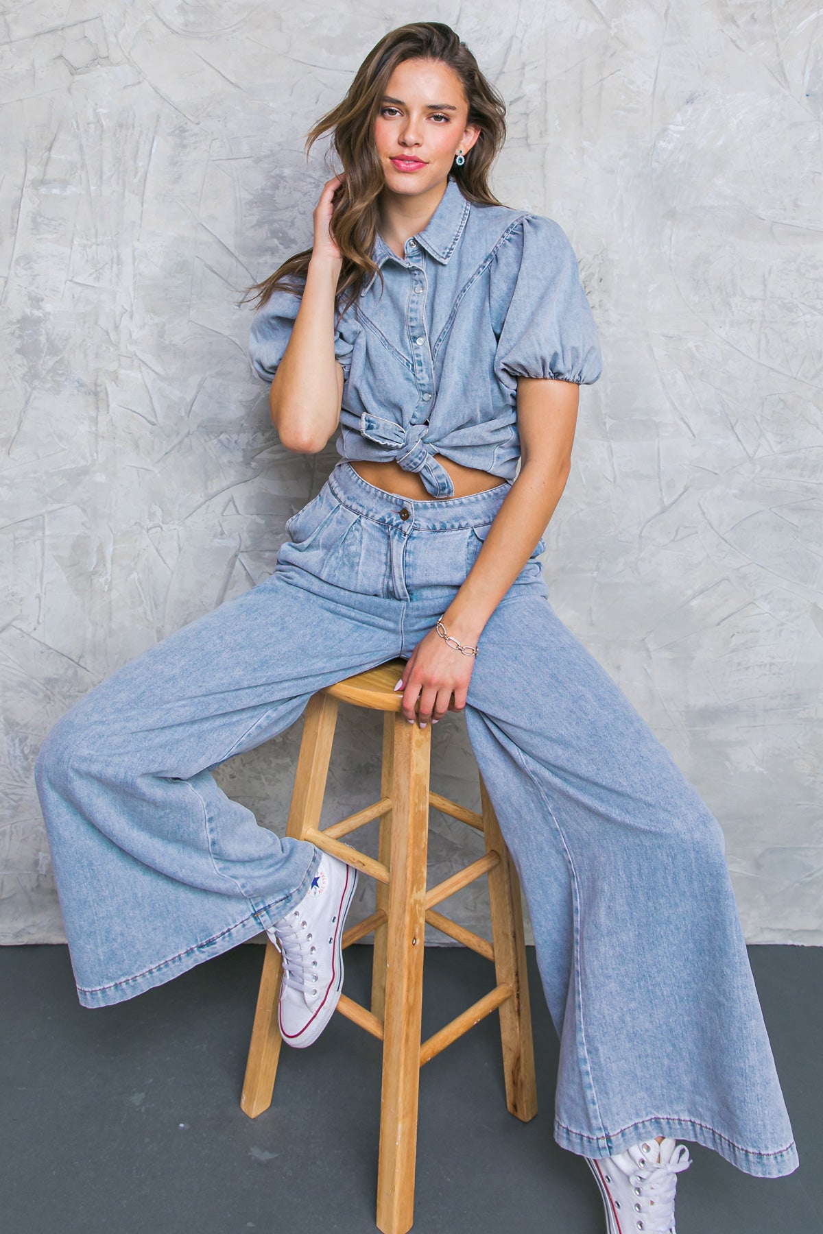 BE MY BABY ACID WASHED TOP - Concordia Style Boutique