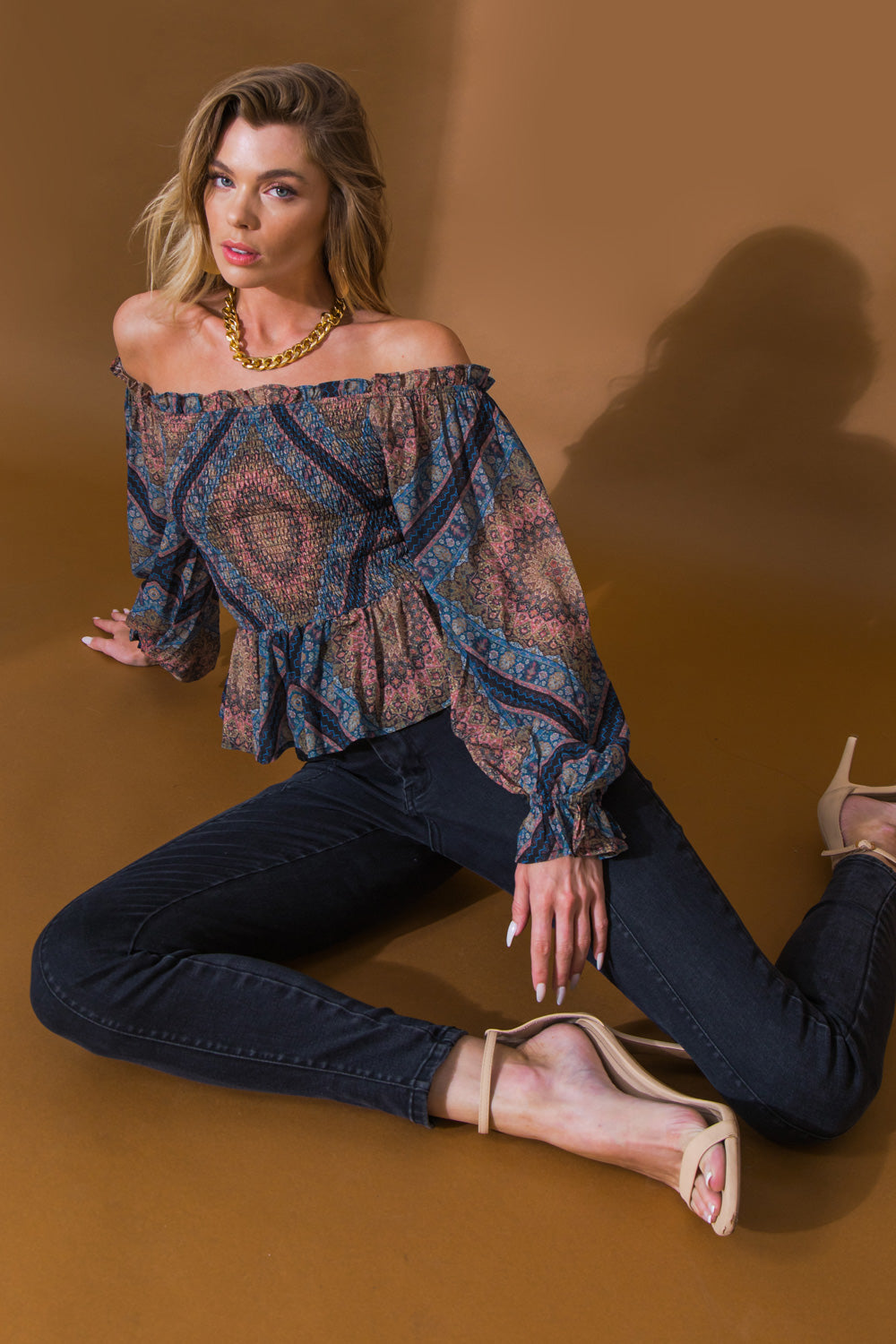 BOHO RAINBOW WOVEN TOP - Concordia Style Boutique