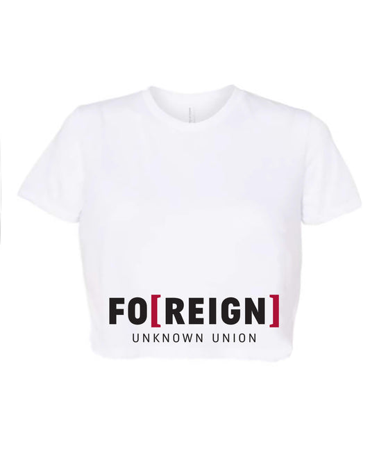 FO[REIGN] JP Cropped Tee White