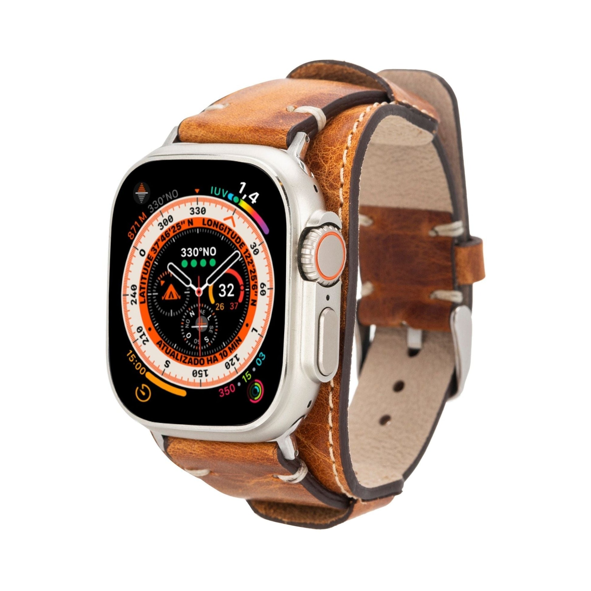 Fort Cuff Leather Bands for Apple Watch 9, Ultra 2 & SE - Concordia Style Boutique