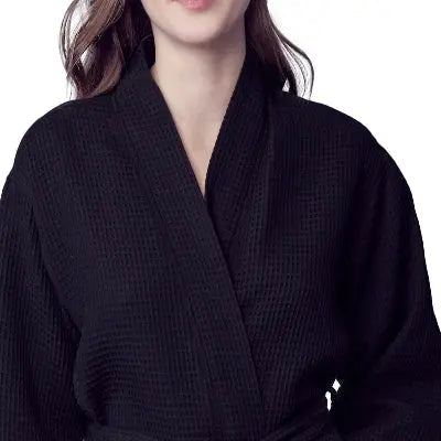 Knee-Length Waffle Kimono Robe for Women - Concordia Style Boutique
