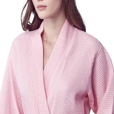 Knee-Length Waffle Kimono Robe for Women - Concordia Style Boutique