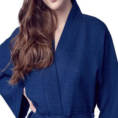 Knee-Length Waffle Kimono Robe for Women - Concordia Style Boutique