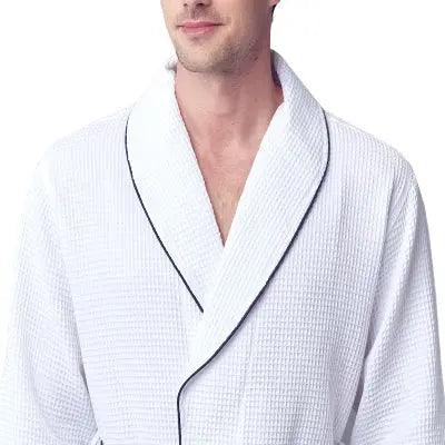 Premium Waffle Piping Robe for Men - Concordia Style Boutique