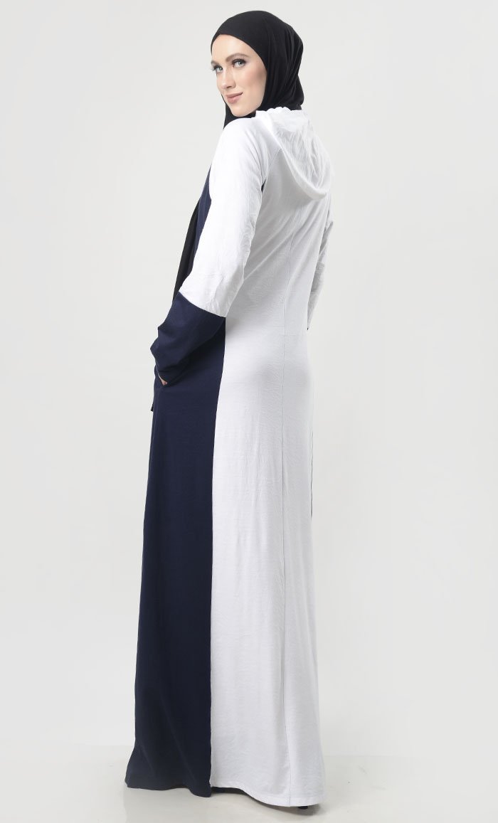 Front With Zipper Jersey Comfort Abaya