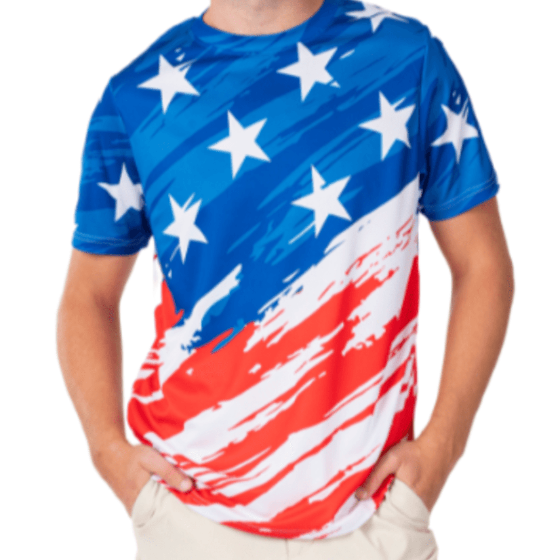 Men's Patriotic U.S.A. Quick-dry Jersey T-Shirt - Concordia Style Boutique