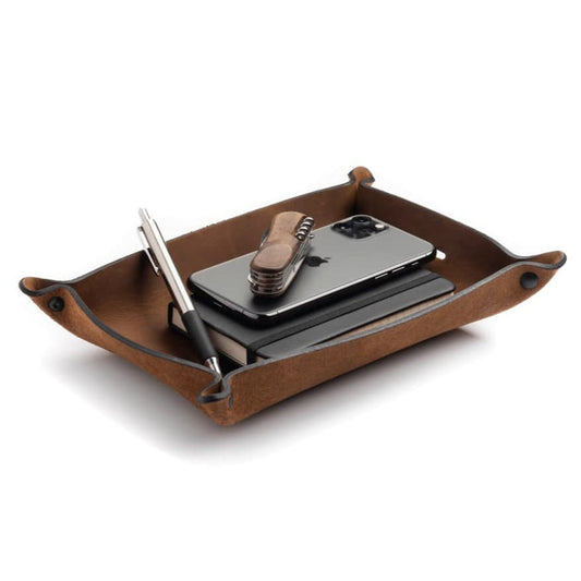 Full Grain Leather Valet Tray / Charging Station