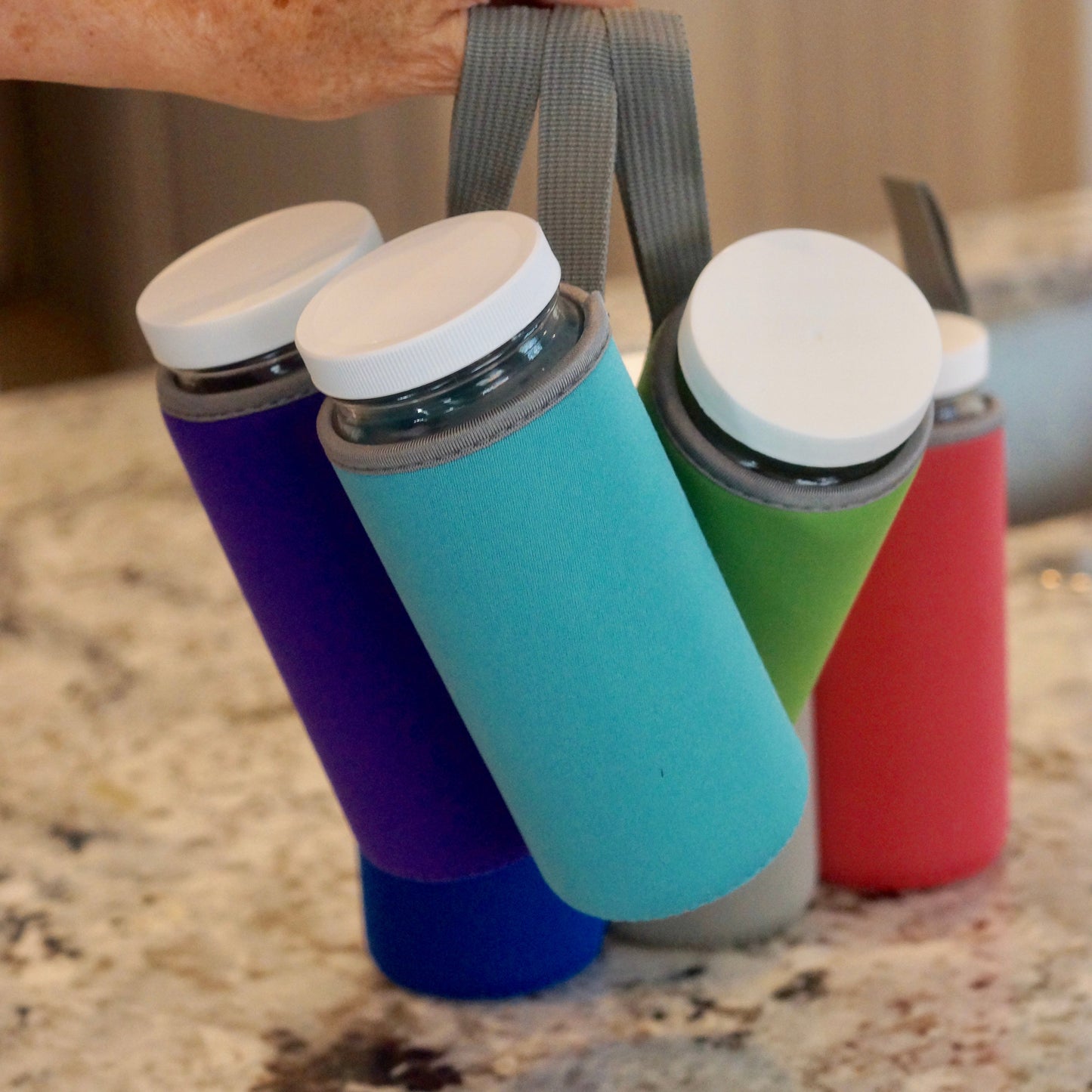 Neoprene Protective Bottle Sleeves Set, for 16 oz Bottles