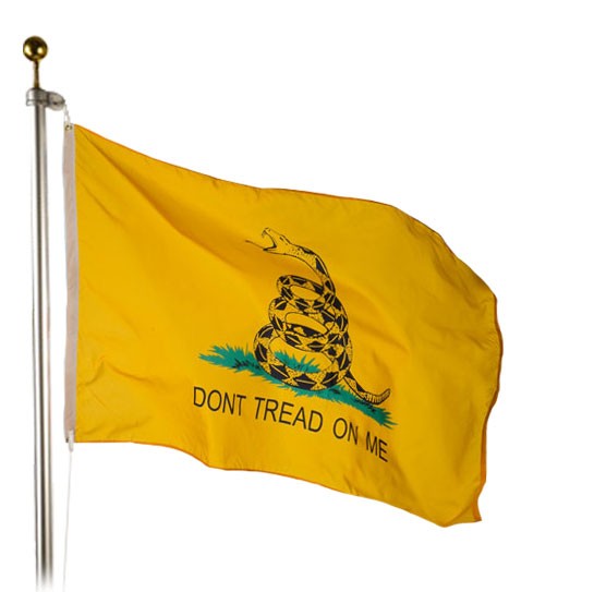 Gadsden Flag Outdoor (Don't Tread on Me, Yellow)