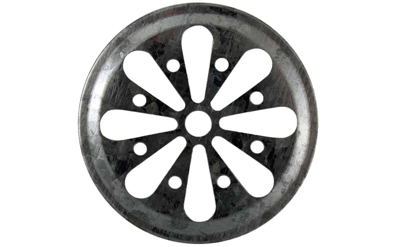 Daisy Cut Galvanized Metal Lid Inserts for Mason Jars 10 Pack - Concordia Style Boutique