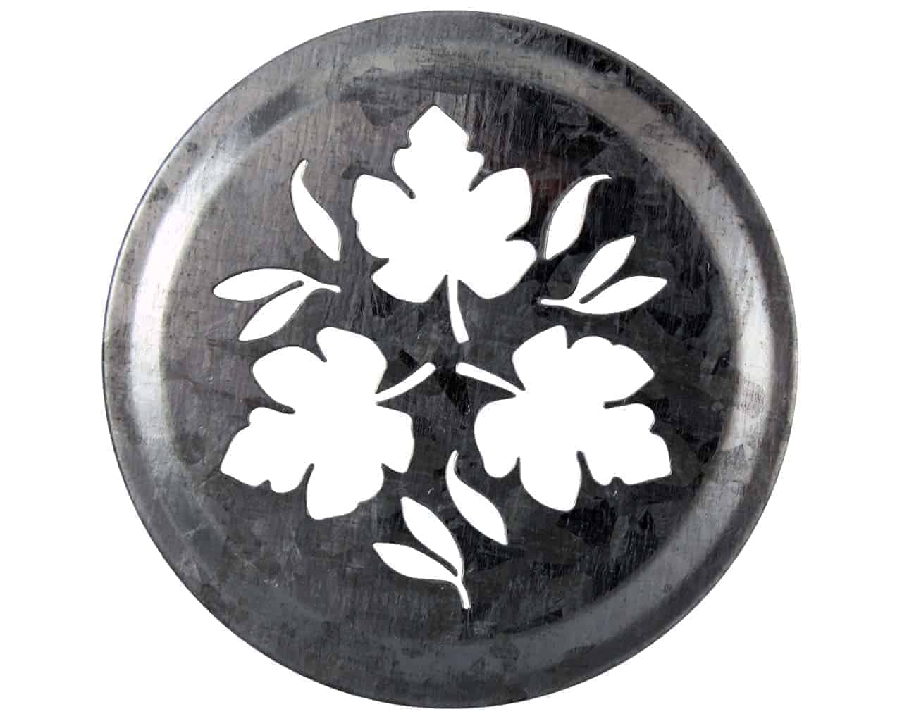 Leaf Pattern Galvanized Metal Lid Insert for RM Mason Jars 10 Pack - Concordia Style Boutique