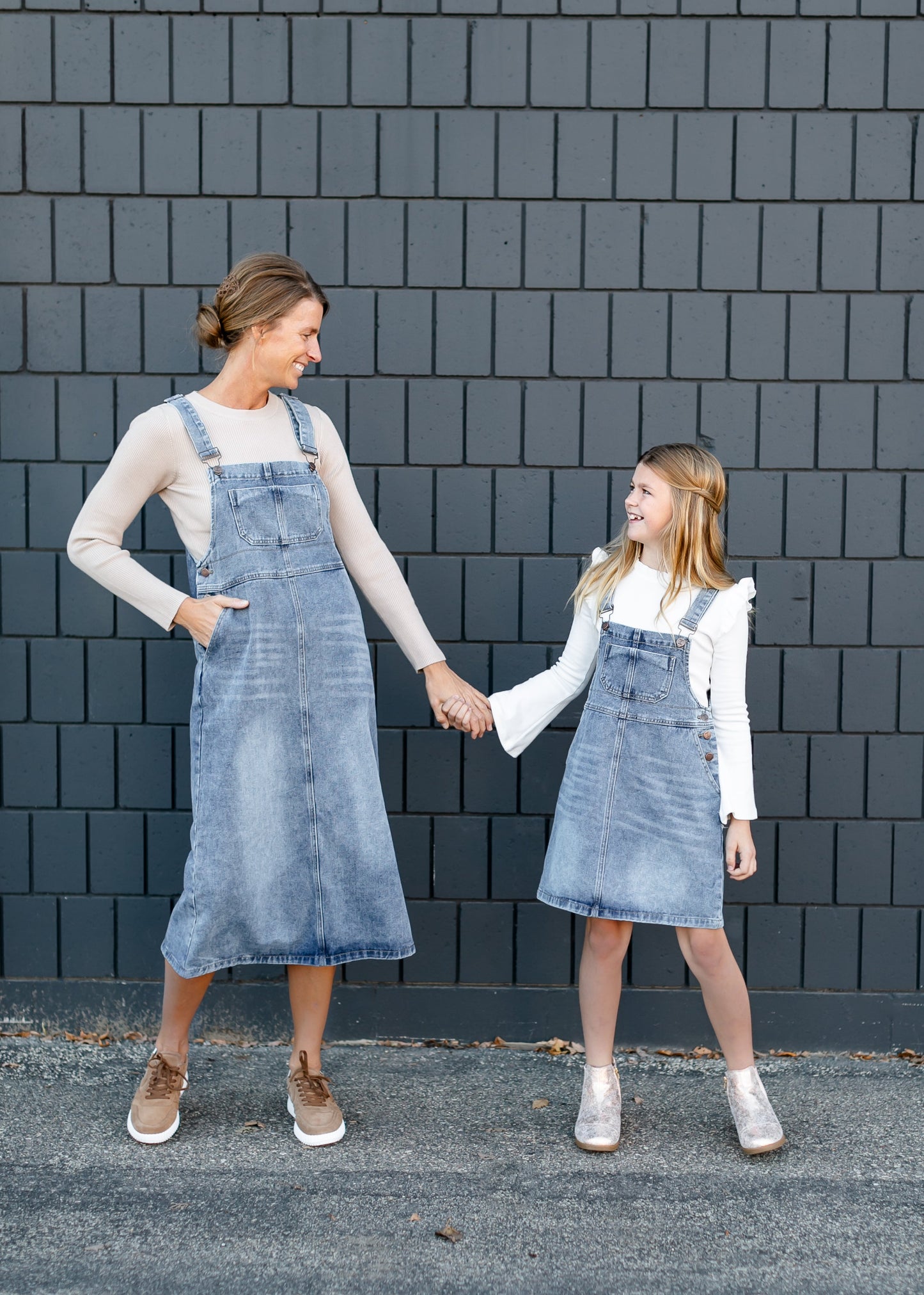 Girl's Blakely Denim Overall Dress - Concordia Style Boutique
