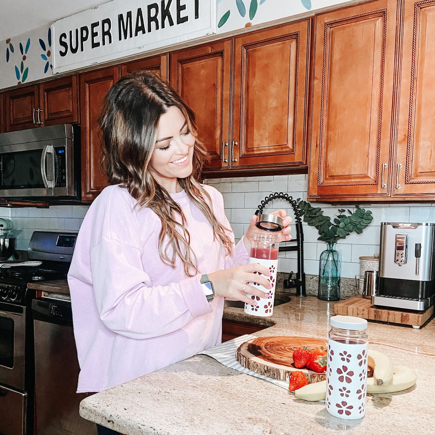 Flower Petals Silicone Protective Bottle Sleeves Set, for 16oz Bottles (White)