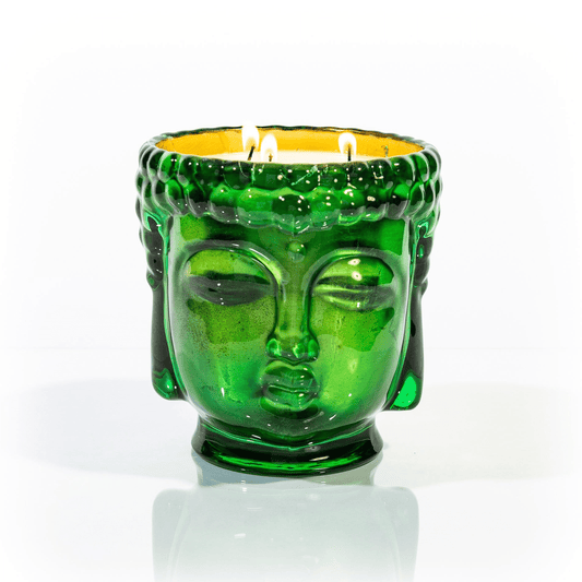 Cleopatra | 24K Gold Emerald Green Glass Buddha Royale - Concordia Style Boutique