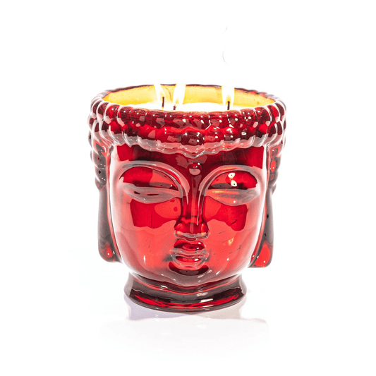 Elizabeth II | 24K Gold Ruby Red Glass Buddha Royale - Concordia Style Boutique