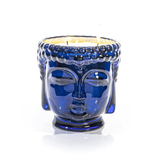 Caesonia | 24K Gold Sapphire Blue Glass Buddha Royale - Concordia Style Boutique