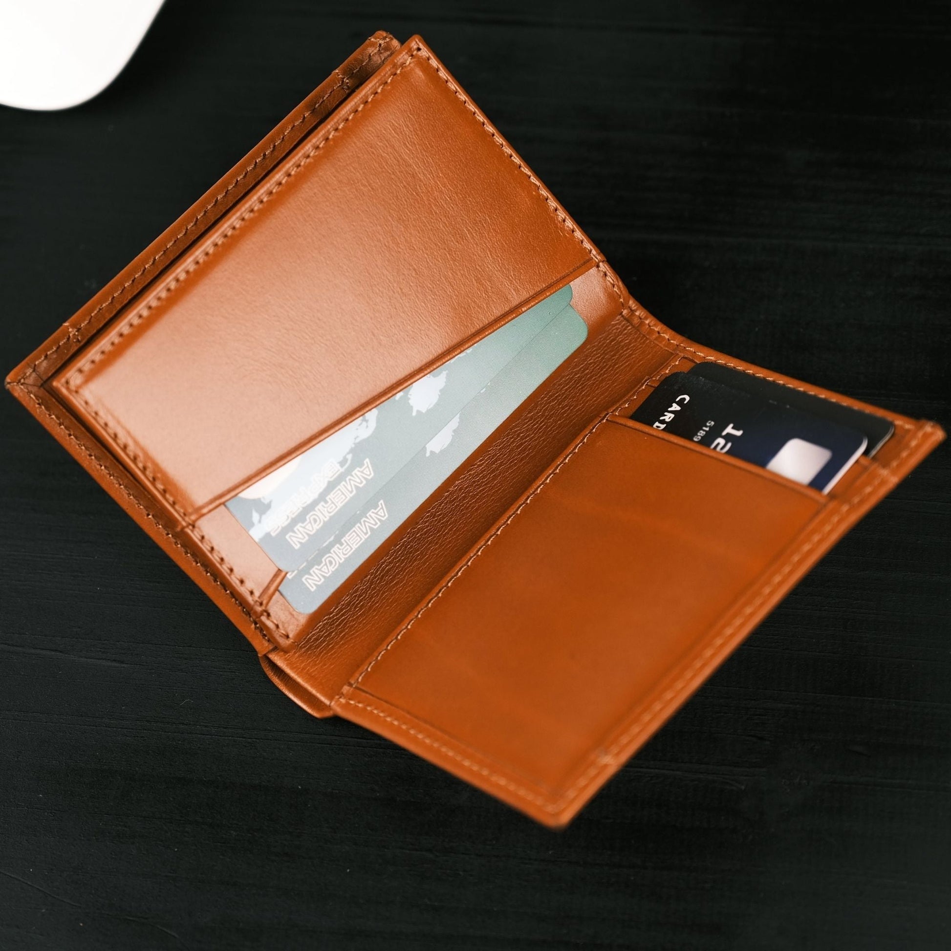 Glendo Apple AirTag Slot Leather Wallet, Handcrafted, Unisex - Concordia Style Boutique
