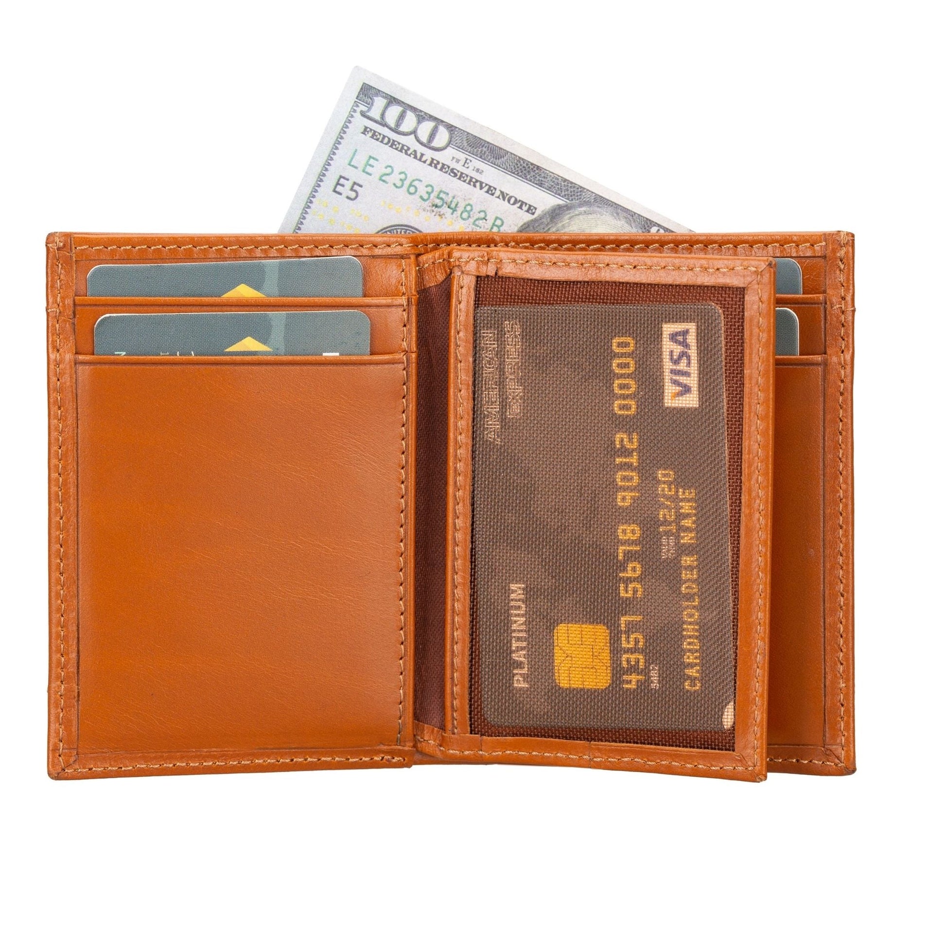 Glendo Apple AirTag Slot Leather Wallet, Handcrafted, Unisex - Concordia Style Boutique