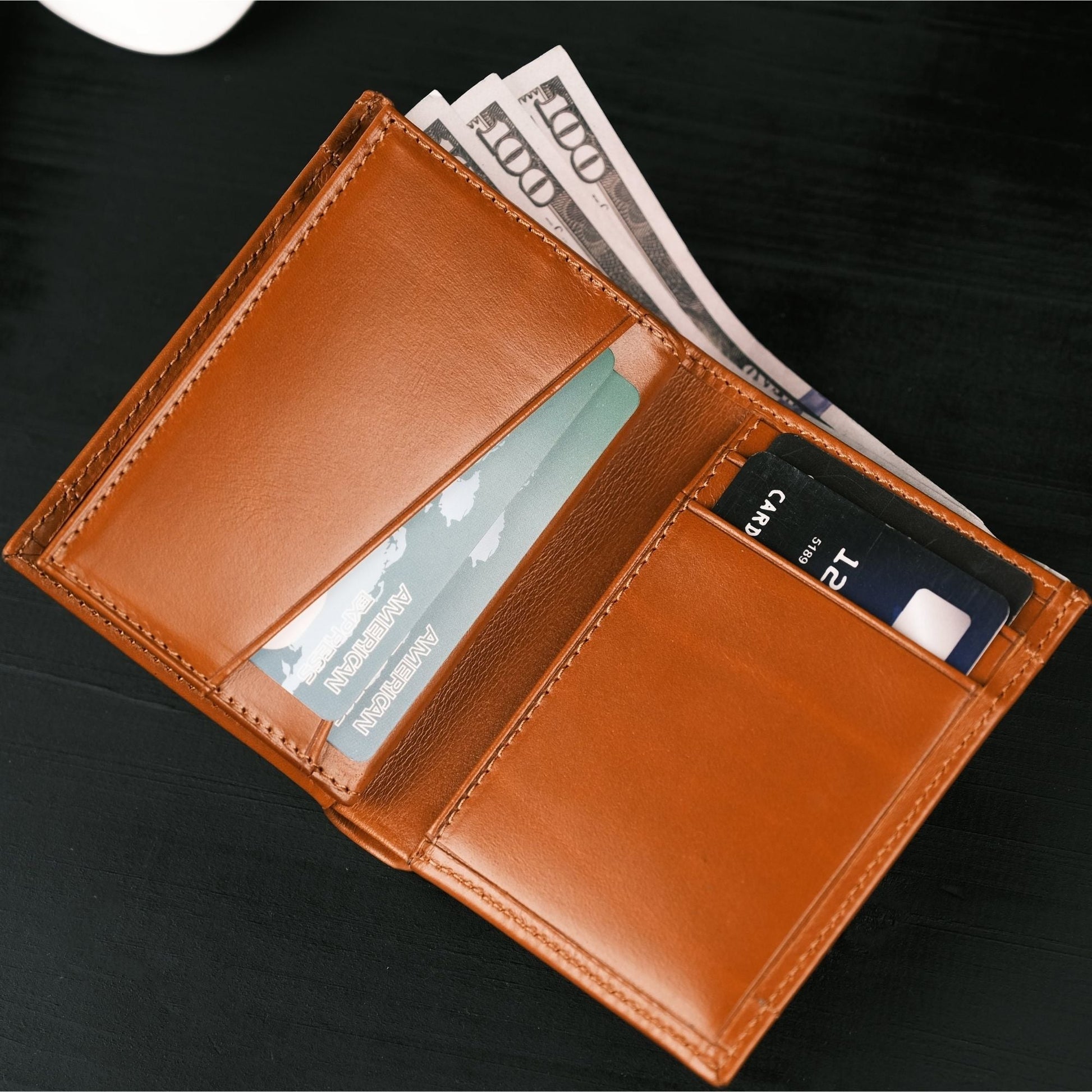 Glendo Apple AirTag Slot Leather Wallet, Handcrafted, Unisex - Concordia Style Boutique