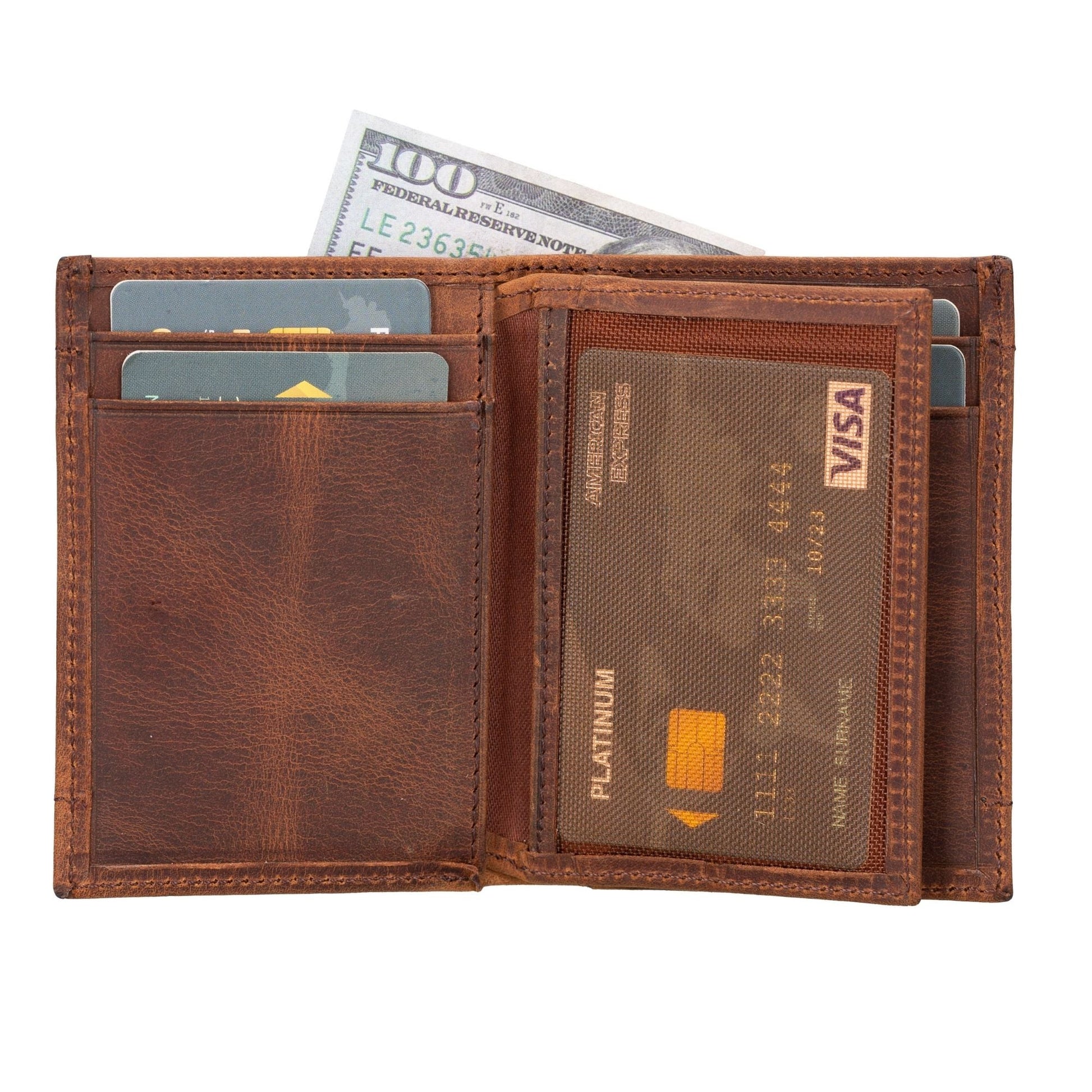 Glendo Apple AirTag Slot Leather Wallet, Handcrafted, Unisex - Concordia Style Boutique