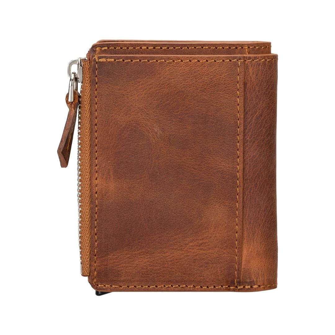 Glenrock Genuine Cowhide Leather Pop Up Card Holder Wallet - Concordia Style Boutique