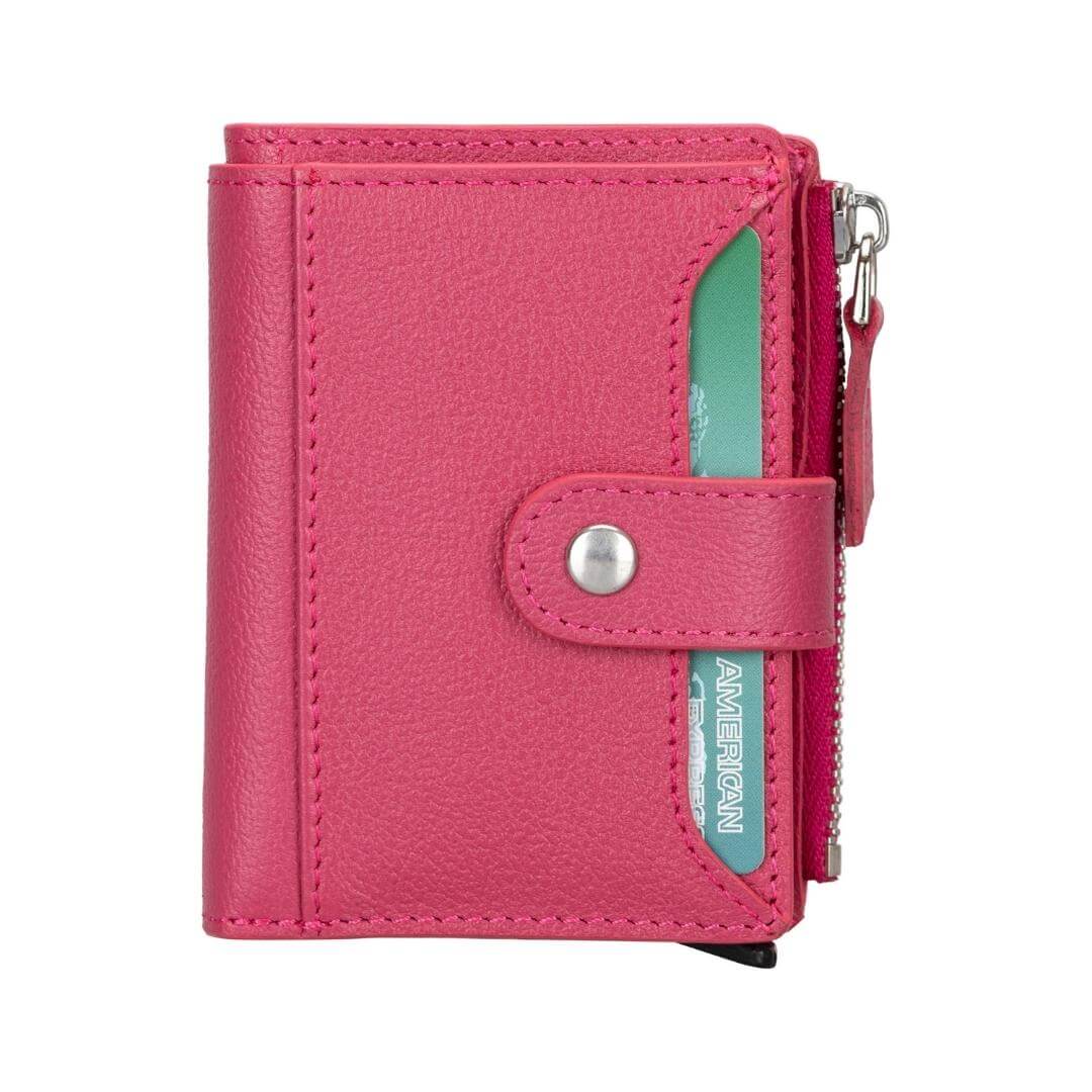 Glenrock Genuine Cowhide Leather Pop Up Card Holder Wallet - Concordia Style Boutique