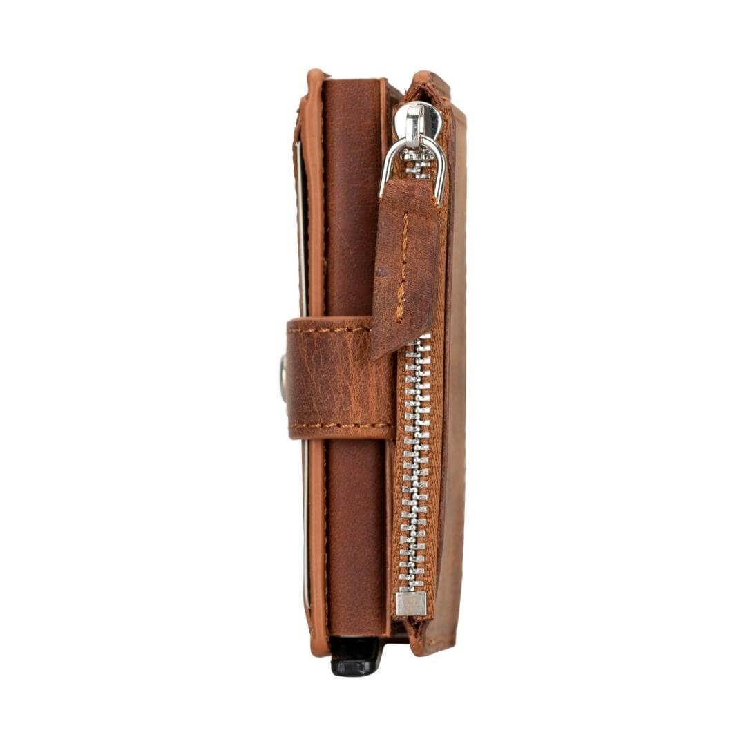 Glenrock Genuine Cowhide Leather Pop Up Card Holder Wallet - Concordia Style Boutique