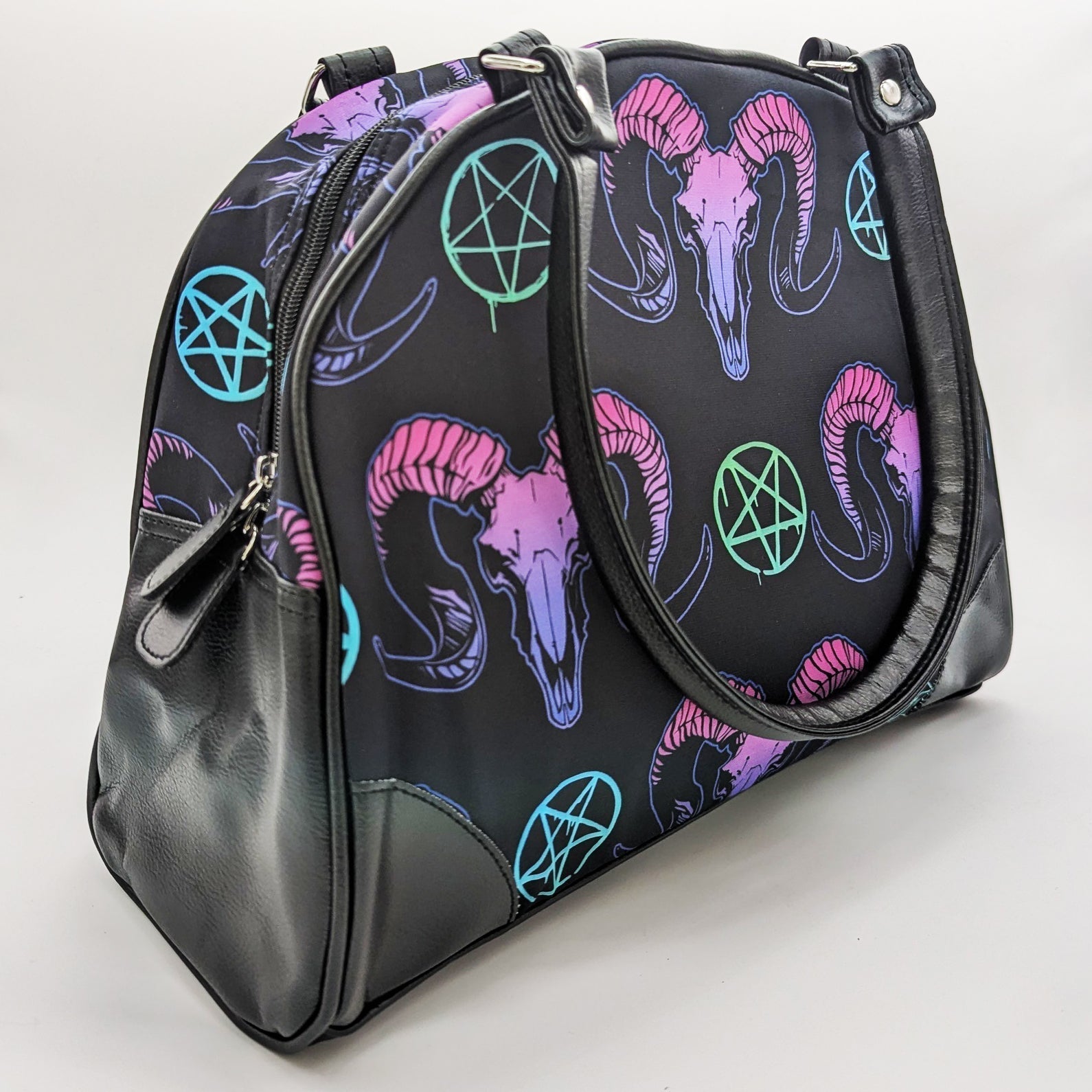Goat Skulls and Pentacles Purse - Concordia Style Boutique