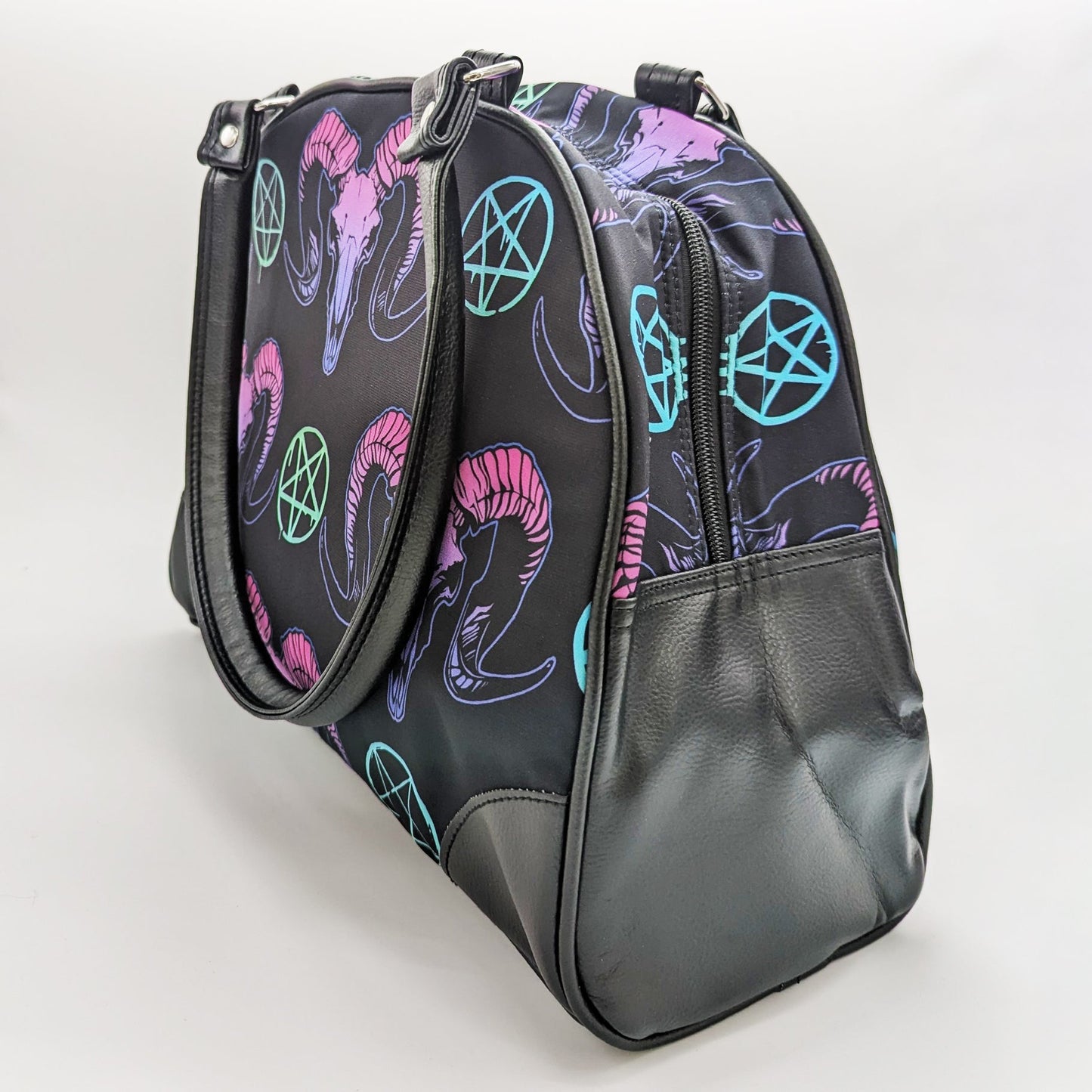 Goat Skulls and Pentacles Purse - Concordia Style Boutique