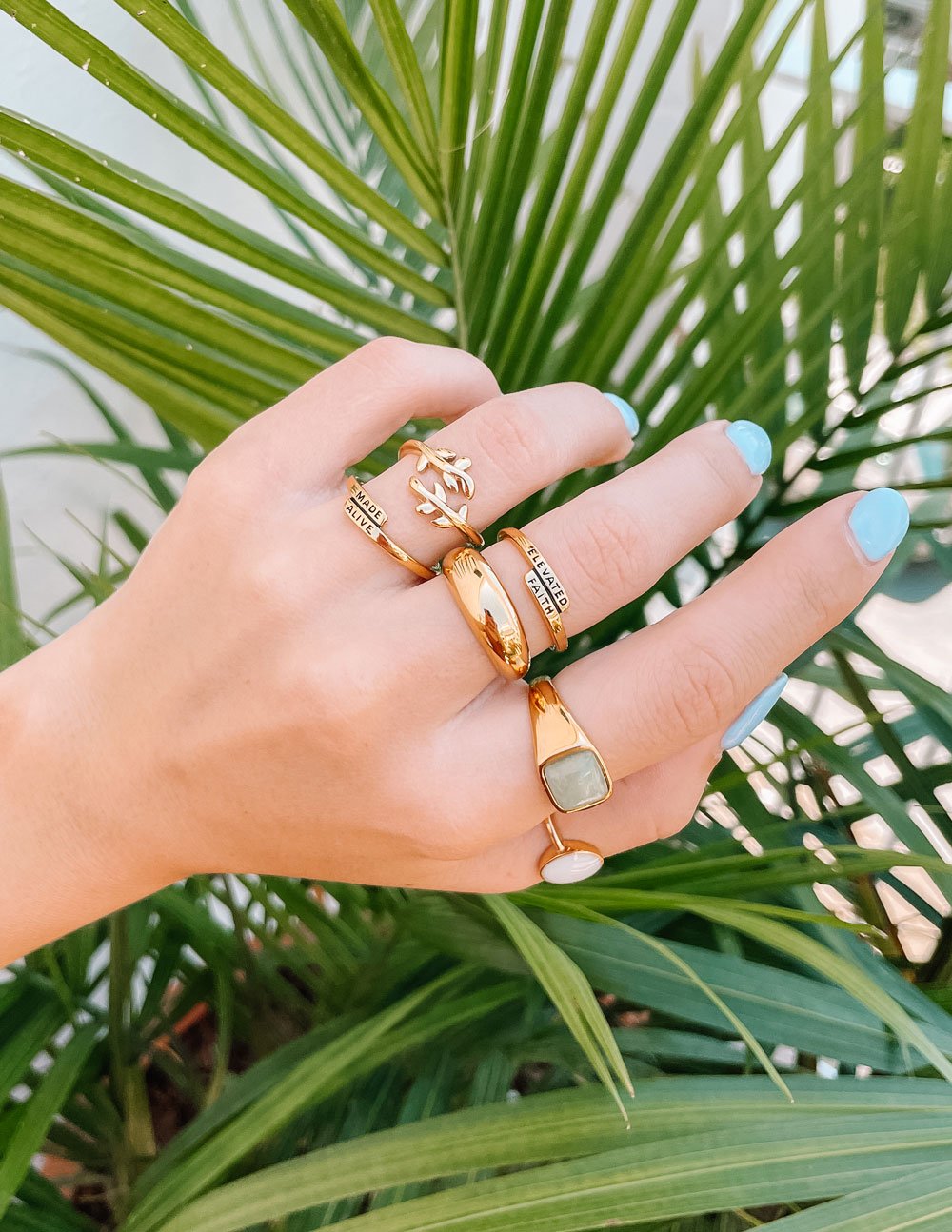 Gold Olive Branch Ring - Concordia Style Boutique