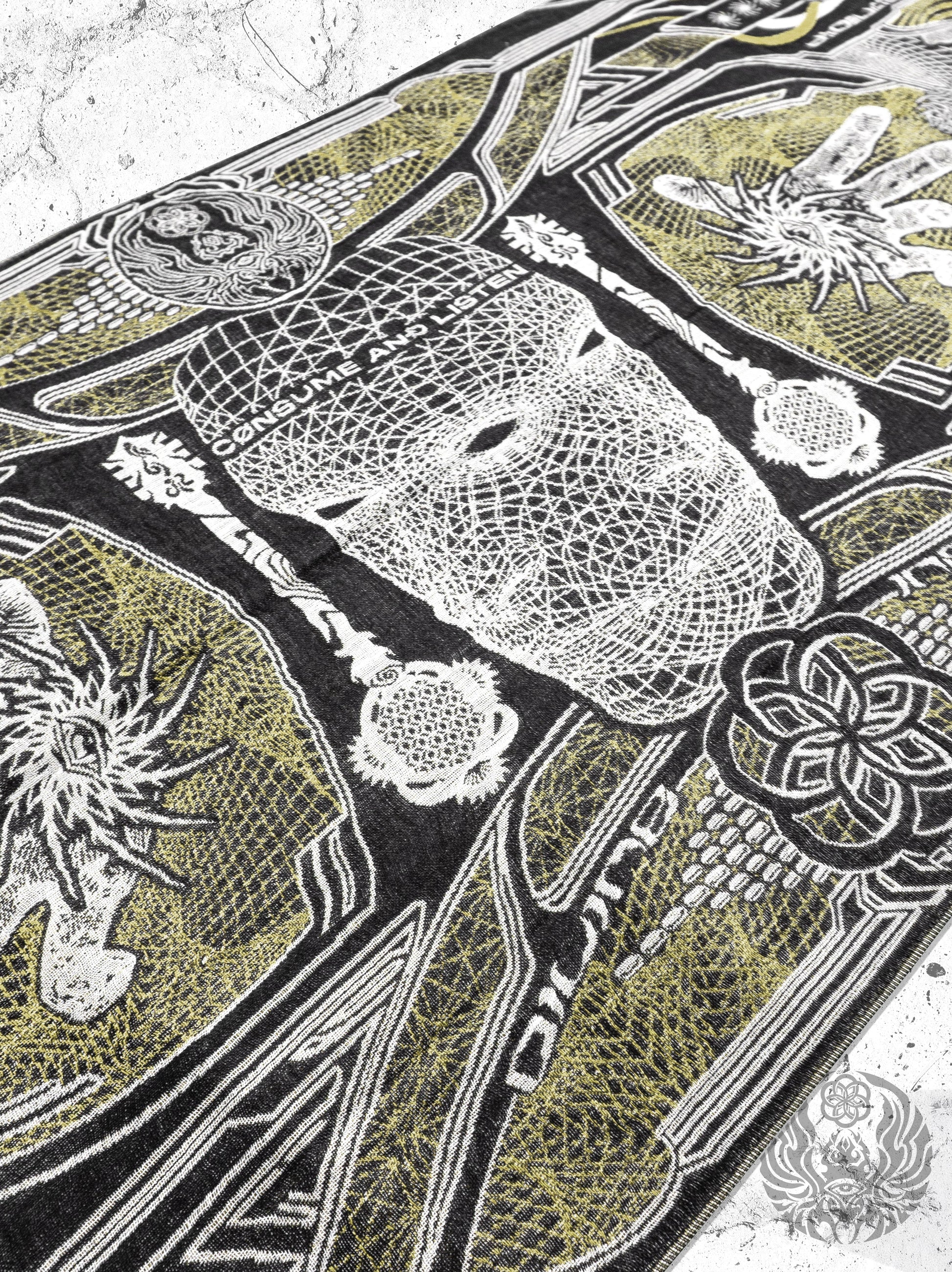 RESTOCKED ✦ GOLDEN TEACHERS V1 • GOLD • Festival Shawl/Scarf NEW - Concordia Style Boutique