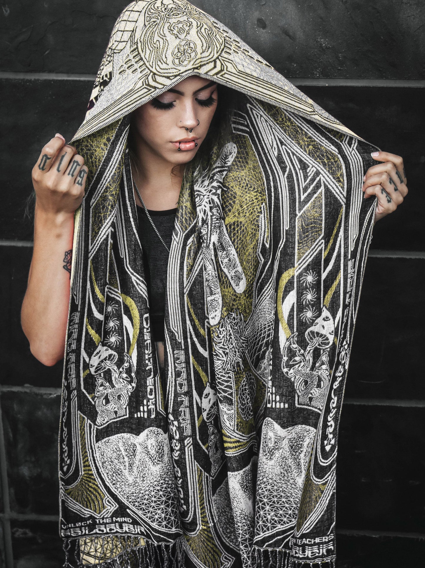 RESTOCKED ✦ GOLDEN TEACHERS V1 • GOLD • Festival Shawl/Scarf NEW - Concordia Style Boutique