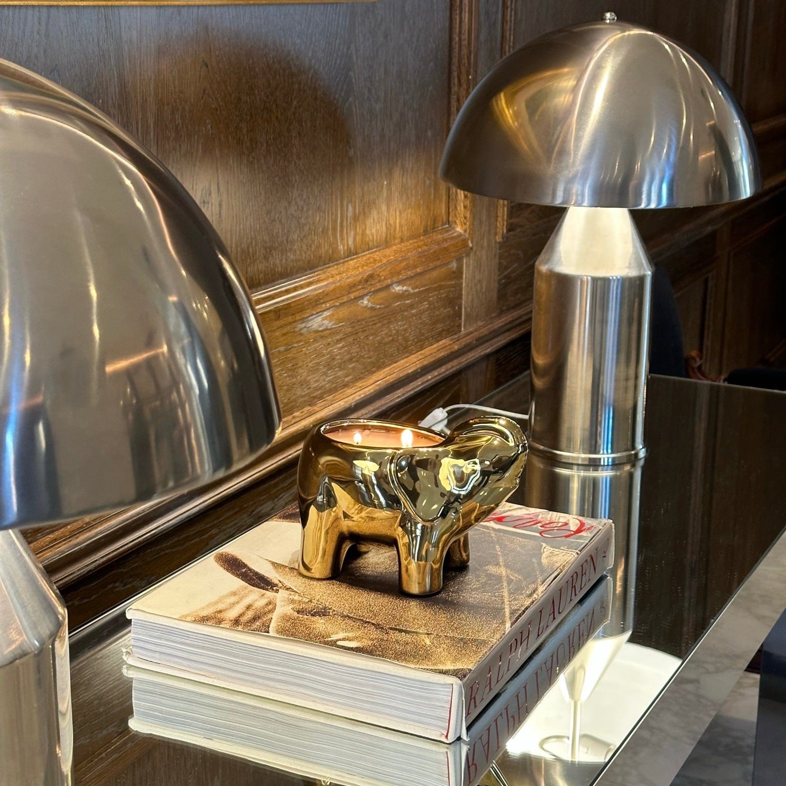 Gold Elephant Candle - Concordia Style Boutique