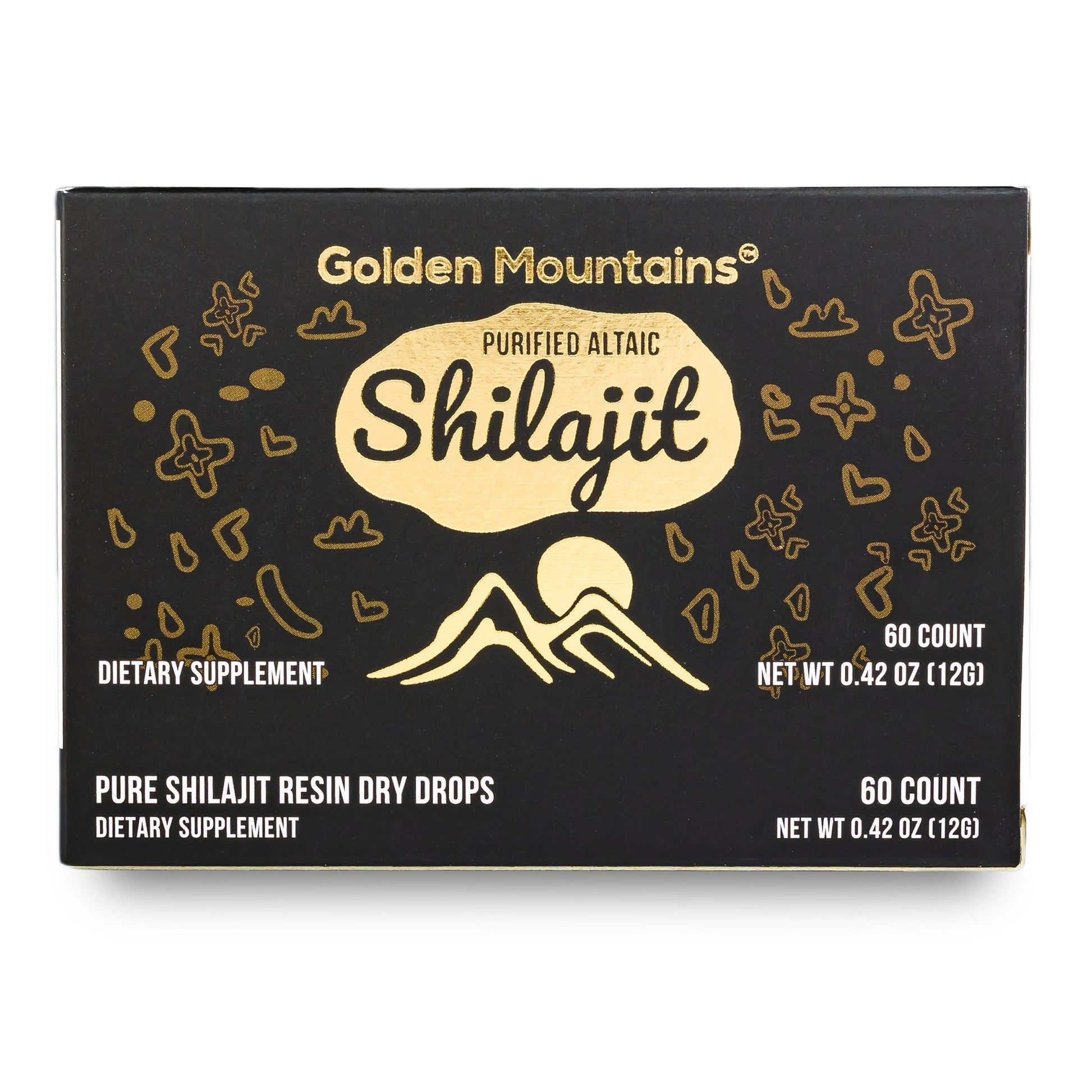 Siberian Green Shilajit Dry Drops | Altai Golden Mountains | 60 x 200mg - Concordia Style Boutique