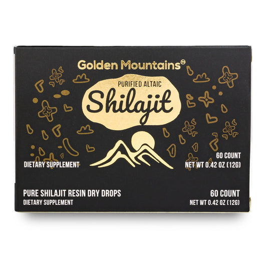 Siberian Green Shilajit Dry Drops | Altai Golden Mountains | 60 x 200mg - Concordia Style Boutique