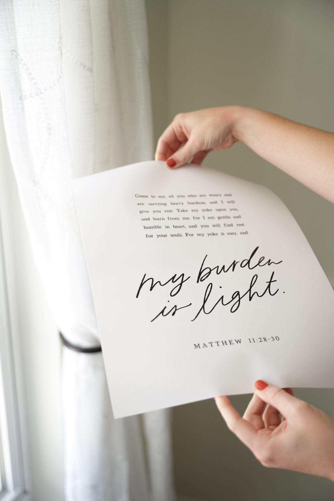 Gospel of Matthew Scripture Poster (11x14) - Concordia Style Boutique