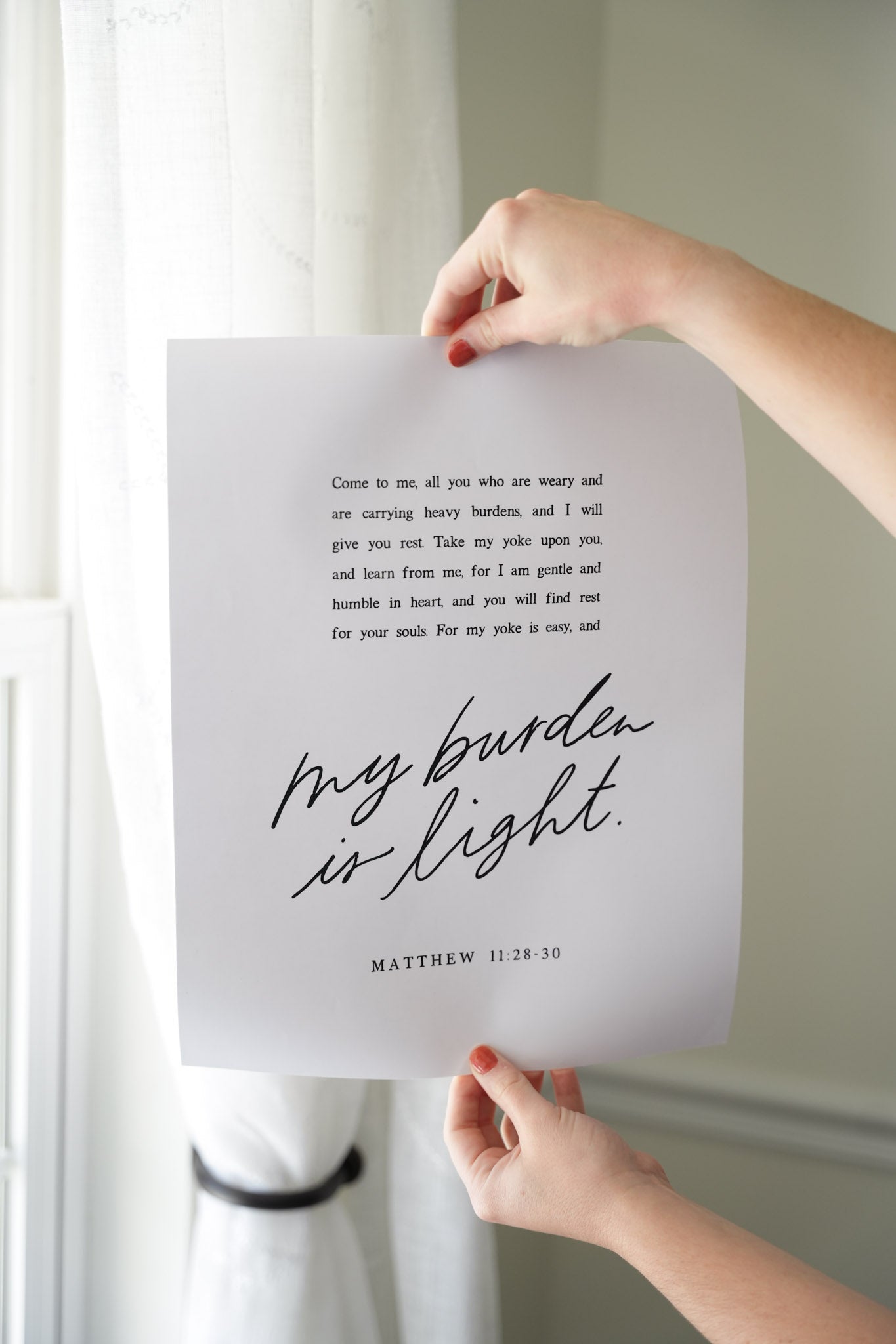 Gospel of Matthew Scripture Poster (11x14) - Concordia Style Boutique