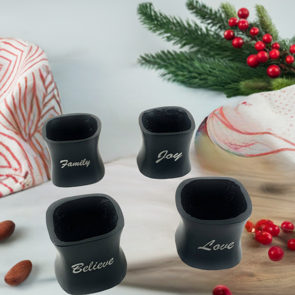 Christmas Napkin Rings Set of 4