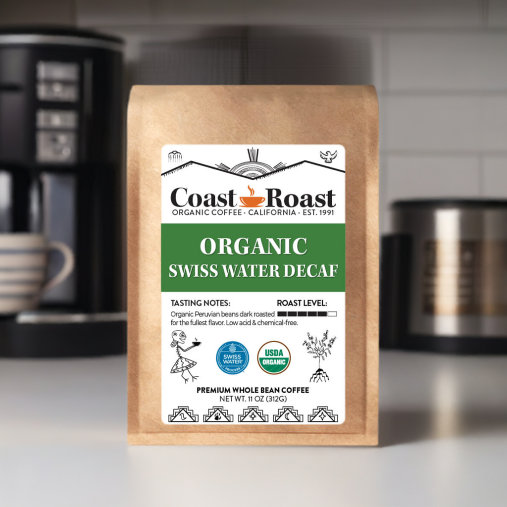 Organic Swiss Water Decaf Whole Bean Coffee - Concordia Style Boutique