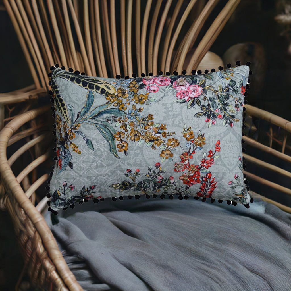 Hand Illustrated  14"X20" Decorative Pillow