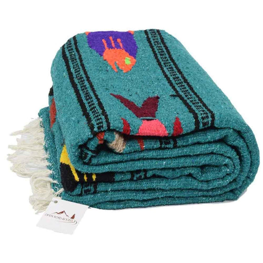 Midnight Teal Baja Fish Yoga Blanket - Concordia Style Boutique