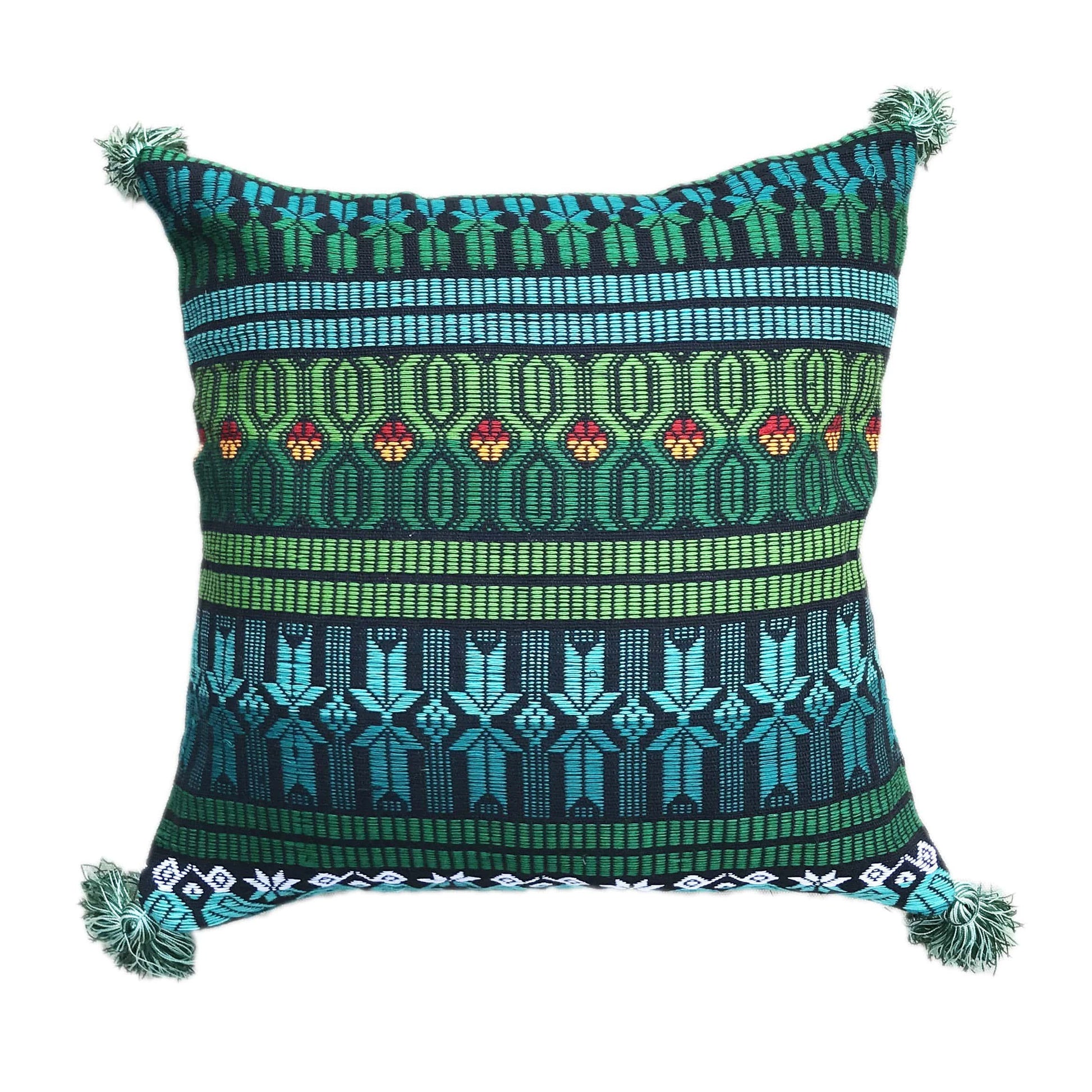 Guatemalan Brocade Throw Pillow - Concordia Style Boutique
