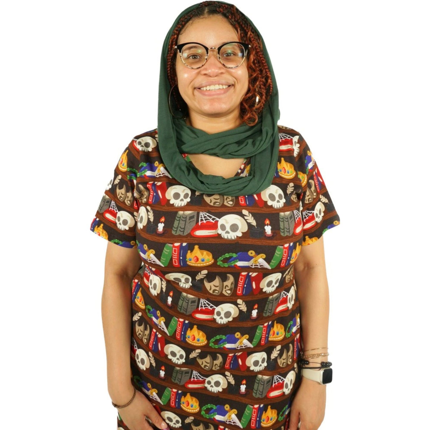 Dark Green Scarf with Pocket