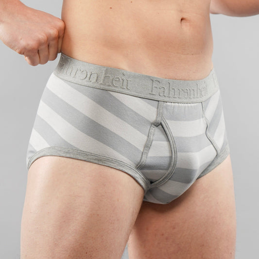 Wayne Brief | Grey Rugby Stripe - Concordia Style Boutique