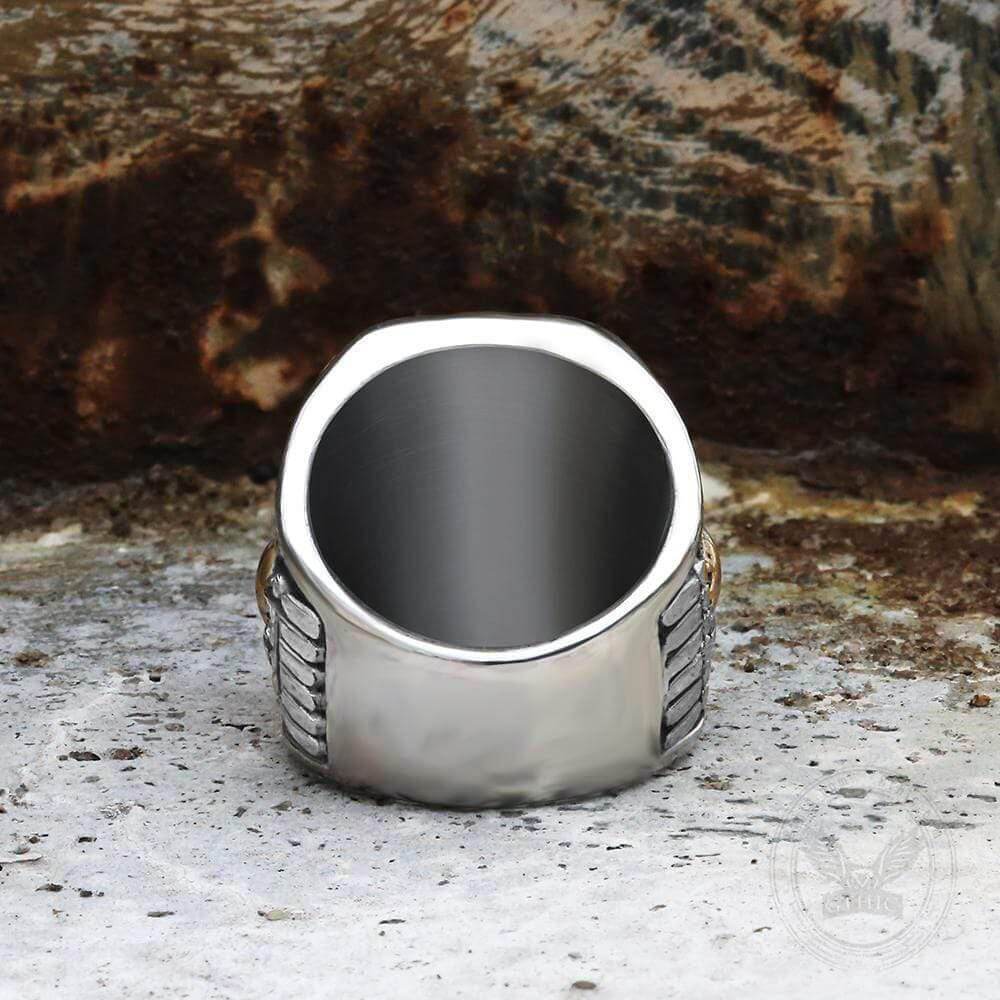 Eagle USN Anchor Stainless Steel Beast Marine Ring