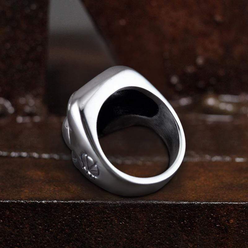Mask Stainless Steel Skull Ring